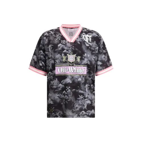 Off Белый Черный Мужские T-рубашки