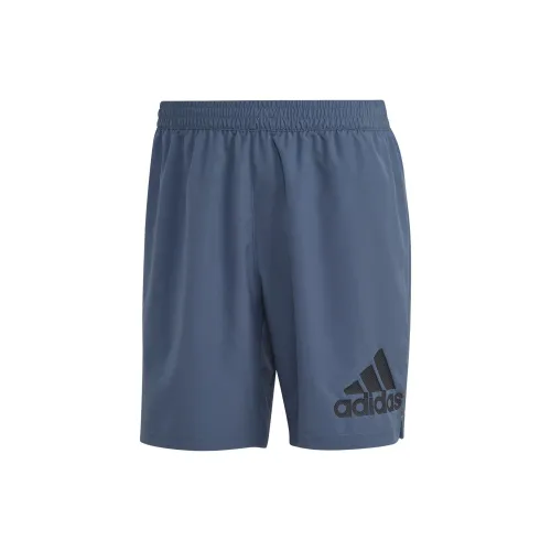 Adidas RUN IT SHORT M Беговые Шорты Мужские Серый Синий
