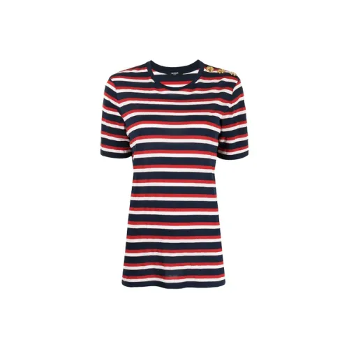 BALMAIN Красные Женские Футболки