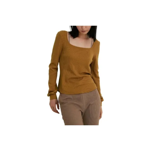 UNIQLO T-рубашка Женская Светлый Умбра