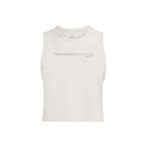 Reebok Майка Женская Серый Белый