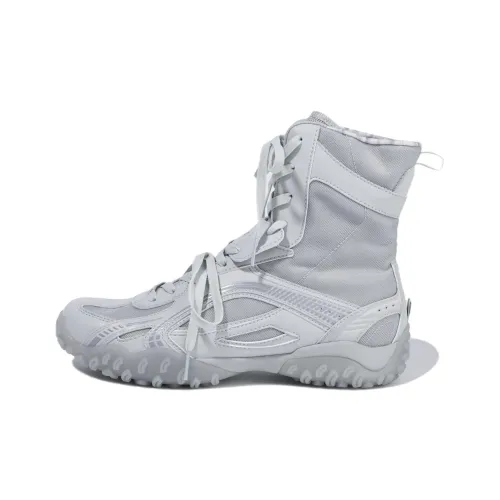 OJOS x FILA ECHAPPE Высокие кроссовки для тренировок унисекс серого цвета