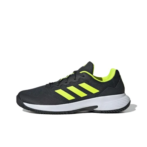 Adidas GAMECOURT 2 Амортизация Износостойкие Низкие Кроссовки для Тенниса Мужские Черные