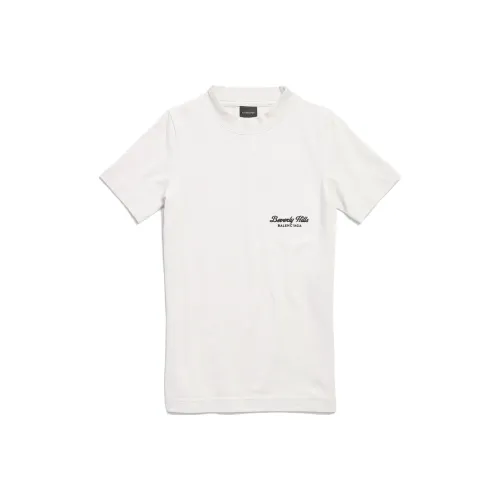 Balenciaga T-Shirt Slim Fit Women's Ecru