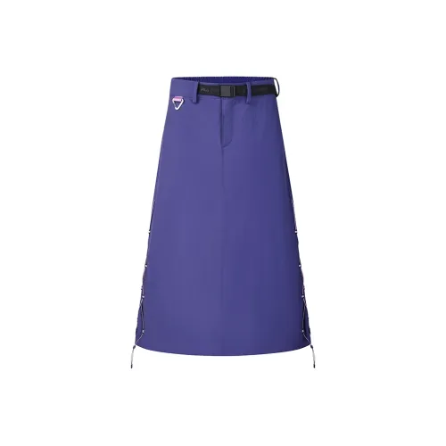 FILA Ткани вязаные Юбка Женская Темно-фиолетовая