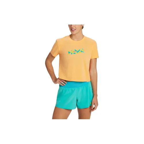 HOKA ONE ONE Желтые Женские Футболки