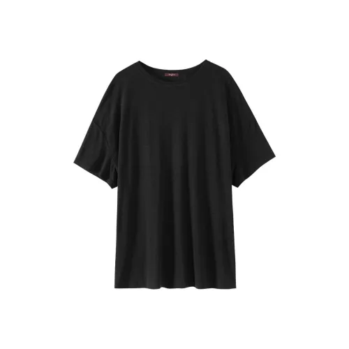 hacikis T-Shirt Женская Rosa Черный