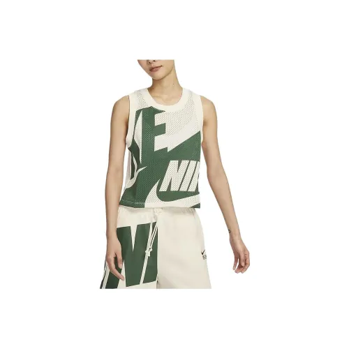 Nike Майка Женская Светлый Айвори Белый