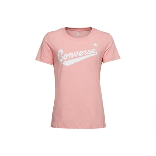 Конверс T-рубашка с рукавом женская розовая