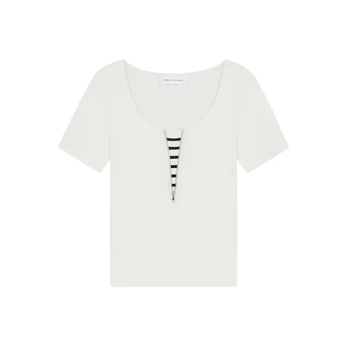 VEGA CHANG Лебединый белый Женские футболки