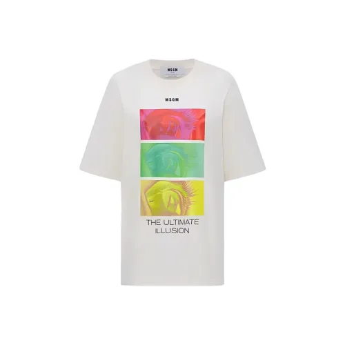 MSGM Экрю Женские Рубашки T