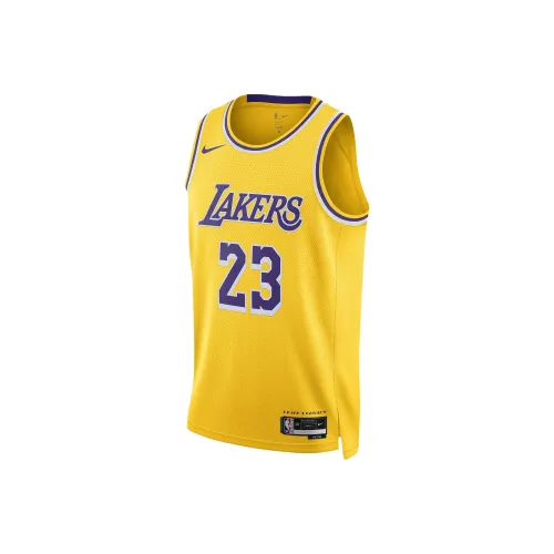 Nike Dri Fit NBA Баскетбольная Джерси Мужская Желтая