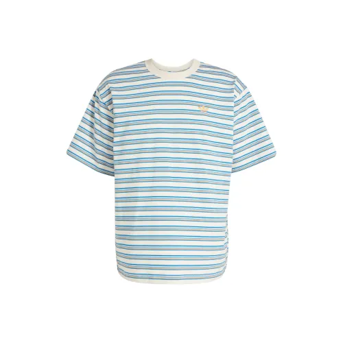 Adidas Originals T-Shirt Мужской Белый Синий Светло-Оранжевый Желтый