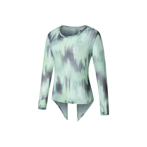 Saucony T Рубашка Женские Ликер Горчичный Ослепительный С принтом Пустыня Сад