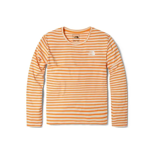 THE NORTH FACE T-Shirt Женская Оранжевая Белая Многоцветная