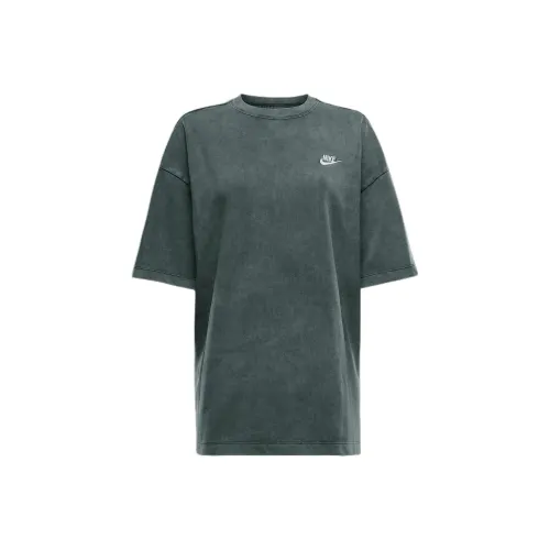 nike Sportswear Essentials series T-Shirt Женская Винтажный зеленый Винтажный зеленый Белый