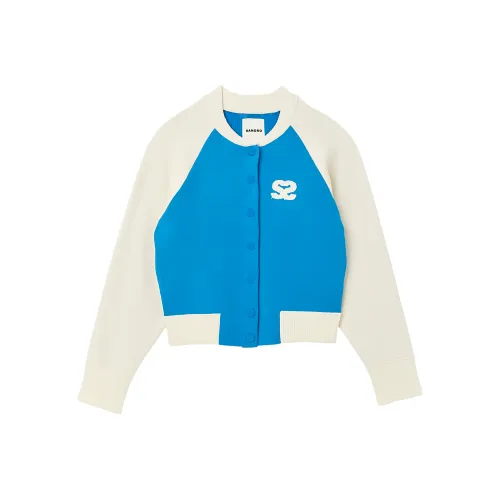 SANDRO Синий Женские Короткие Топы