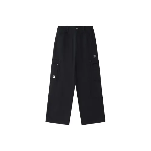 FILA FUSION Рабочий стиль Повседневные брюки Мужской Глубокий черный