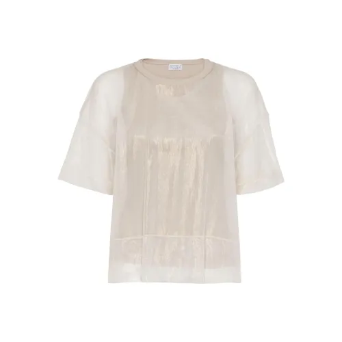 BRUNELLO CUCINELLI T-рубашка Женская Светлый Бежевый