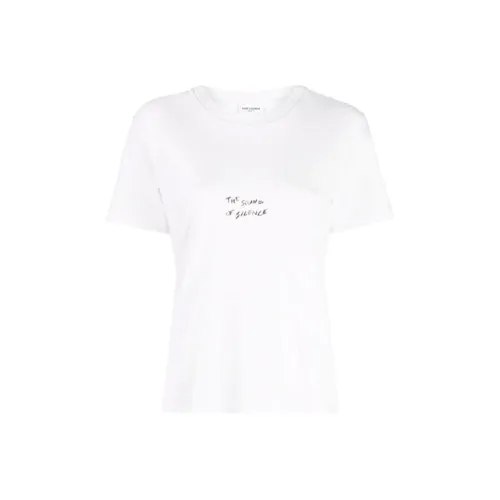 SAINT LAURENT T-рубашка Женская Белая