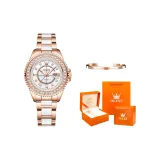 Стальной браслет розовый белый [оранжевое сердце апельсин коробка] браслет