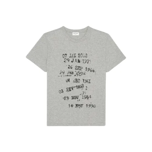SAINT LAURENT Серые Женские Футболки