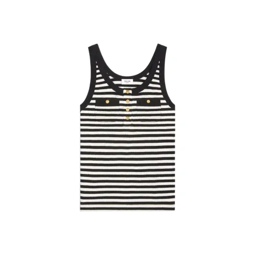 CELINE SS24 Майка Женская Черная