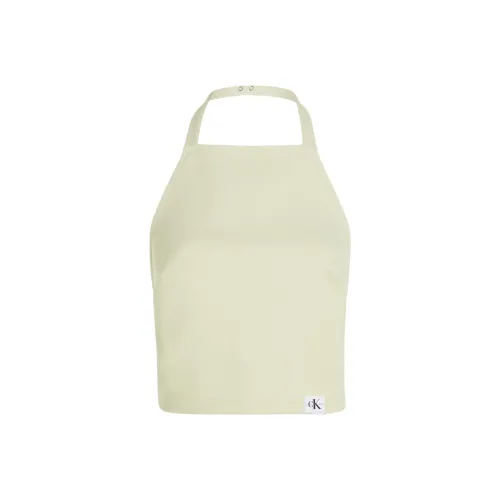 Calvin Klein Майка Европейская версия Женская Дымчатый Зеленый