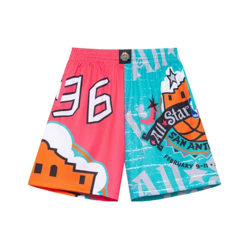 Mitchell Ness Panelled Розовый Цвет Мужские Спортивные Шорты