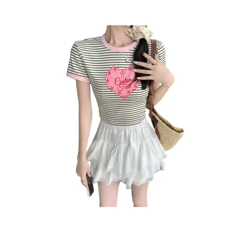 HUASJ Розовые Женские Футболки