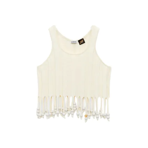 LOEWE Paula's Ibiza SS25 Майка Женская Бежевая