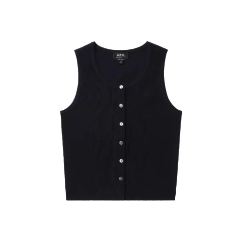 A.P.C SS25 Майка Женская Морской Синий