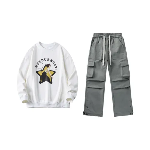 Hepburn Cat Унисекс Свитшоты Наборы