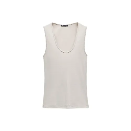 ZARA Белые Женские Майки