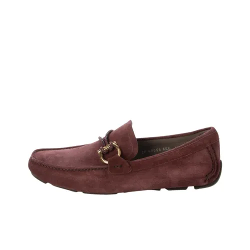 Ferragamo Мужские повседневные туфли Low Top Бордовый Мужской