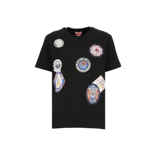 KENZO FW23 Стандартная рубашка T женская черная