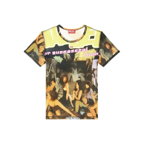 DIESEL T-Shirt Женская Армейский Зеленый