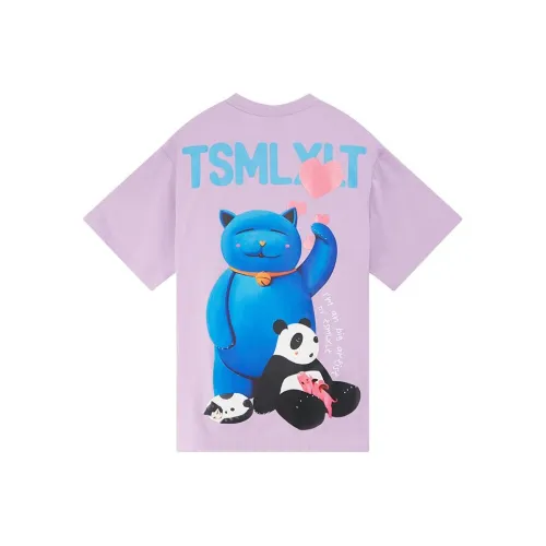 TSMLXLT Синий Орхидея Букет 707 Женские Рубашки T