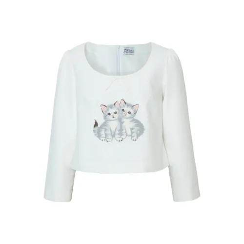 CatPunch Белые Женские Футболки