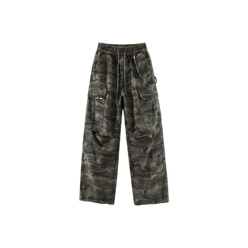 APAY Повседневные брюки Унисекс Камуфляж