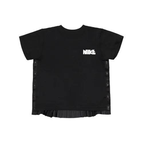 Nike x Sacai T-Shirt Женская Черная Азиатская версия