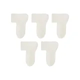 5 пар (5 молочно-белых)