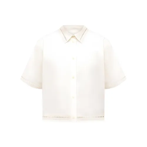 Yves Salomon T-Shirt Женская Айвори