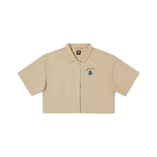 Lee совместный бренд Xline CROP TOP Женские Хаки