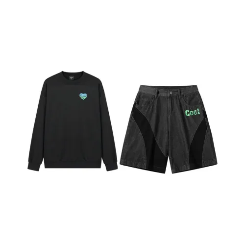 Yvette Черный мужской спортивный костюм с толстовкой