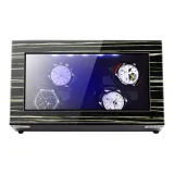 Чёрный Золото Узор 4 Отделение для часов