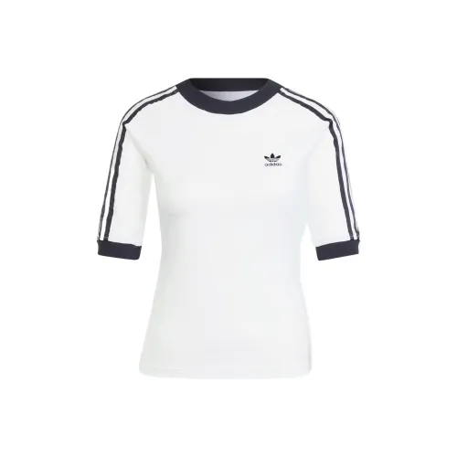 Adidas AdicolorRinger Рукав реглан T Рубашка Женская Белая