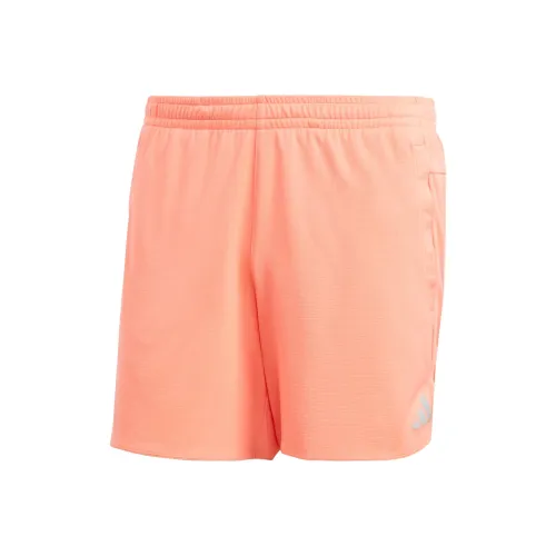 Adidas RUN Icons 3 Барная стойка Логотип Шорты Спортивные шорты Мужские Кораллово-розовый