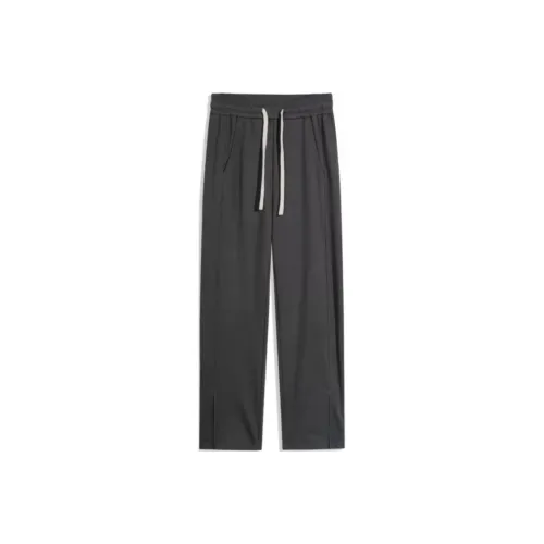 GURBAKS Повседневные брюки Мужские Темно-серые