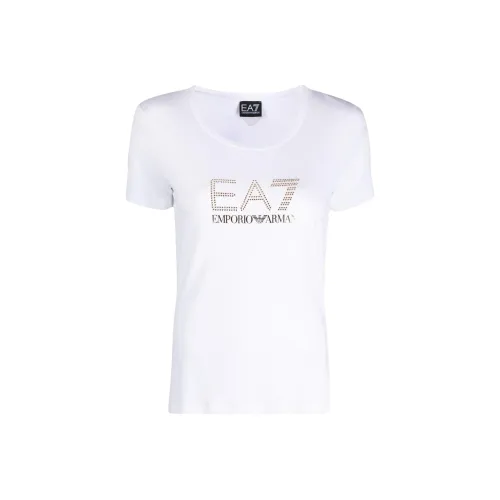 EMPORIO ARMANI EA7 Белые Женские Футболки